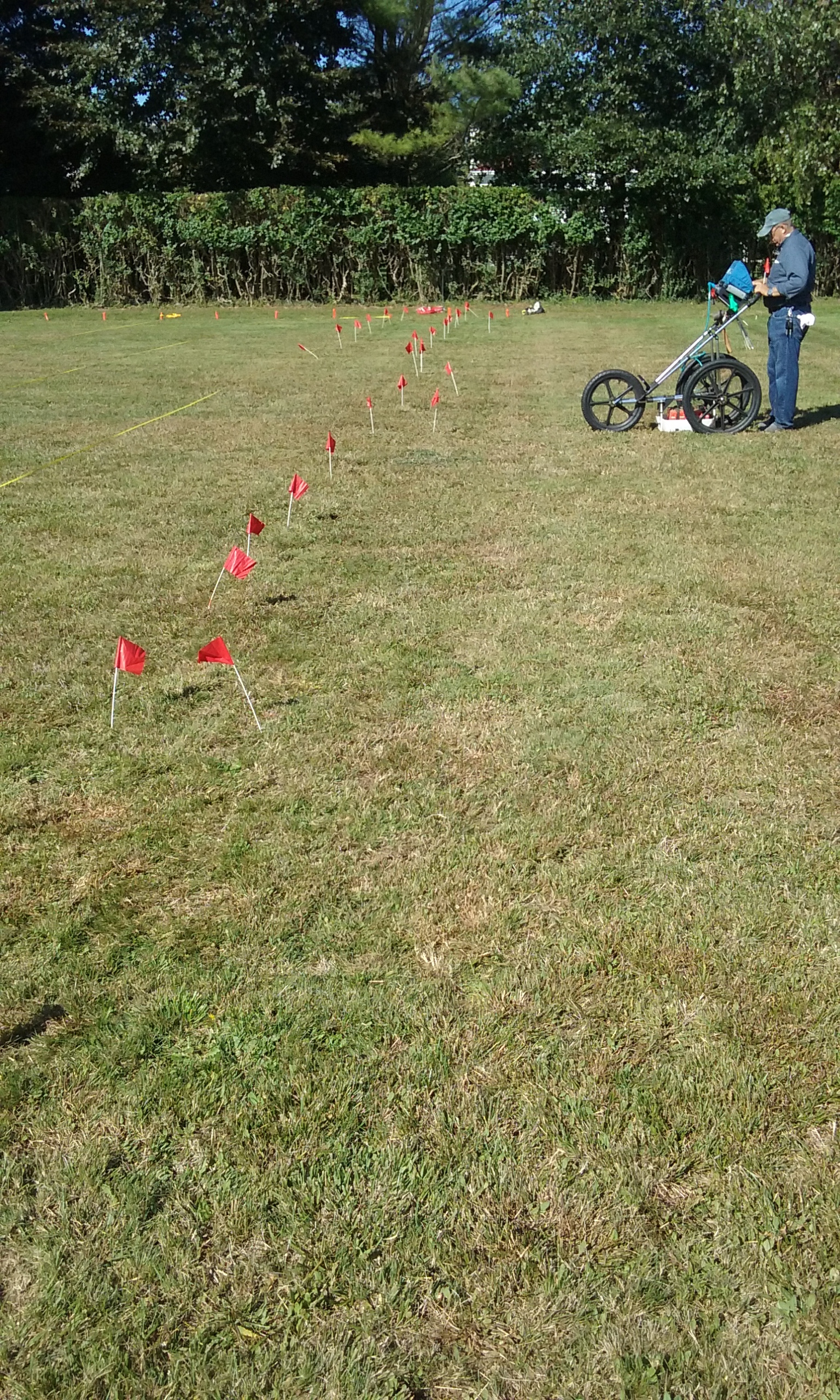 GPR East Hedge Row GPR at Old Burial Ground